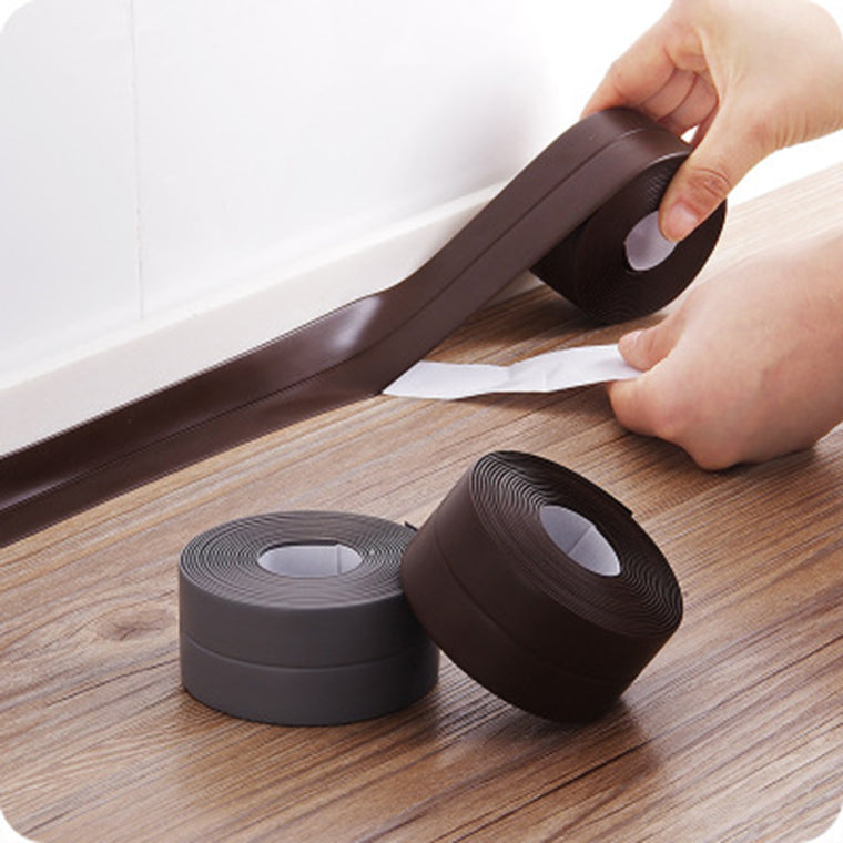 PVC Material Kitchen Bathroom Waterproof Wall Sealing Tape Mold Proof Self Adhesive Sealing Sticker Durable Use 3.2mx3.8cm/2.2cm
